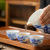 Mid-Autumn Festival Tea Set Lidded Bowl Full Set of Blue and White White Porcelain Kung Fu Tea Set Gift Set Household Tea Cup Six Gentlemen Wholesale