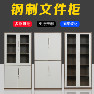 Disassembly Wardrobe Office Data Cabinet with Lock Document Cabinet Iron Locker Financial Certificate Cabinet Steel Low Cabinet