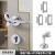 Foreign Trade Creative Bird Door Handle Simple Bedroom Bathroom Door Lock Modern Mute Lock Split Handle Lock