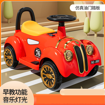 New Children's Electric Bubble Car Children's Novelty Smart Toy with Music Light Cool Toy Car