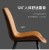 Dining Chair Home Modern Minimalist Nordic Restaurant Ins Internet Celebrity Light Luxury Leather Chair Italian Creative Iron Backrest