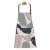 Fashion Adult Kitchen Stain-Resistant Anti-Fouling Tooling Labor Protection Canvas Cotton Printed Apron