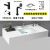 Simple Double-Layer Stone Plate Bathroom Cabinet Whole Washbin Stone Plate Combination Intelligent Bathroom Table Wash Basin Ceramic Basin