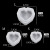 Cross-Border Supply Crystal Glue Grinding-Free Diamond Surface Heart-Shaped Large, Medium and Small Heart-Shaped Cutting Surface Height Mirror Silicone Mold