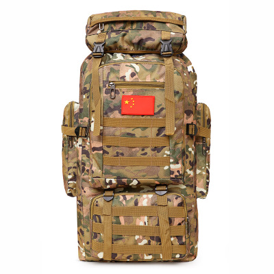 Camouflage Backpack Outdoor 2022 Spring New Large Capacity Chicken Level 3 Backpack Men's and Women's Travel Hiking Backpack Cross-Border