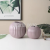 Morandi Purple Red Blue Green Ball round Ceramic Vase Pot Flower Arrangement Utensils Art Shop Material Rose