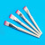 White Penholder Facial Treatment Brush Soft Hair Makeup Brush Fashion Makeup Brush Foundation Brush DIY Mask Brush OPP Bag