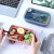 Student Lunch Box Sealed Crisper Large Capacity Rectangular Simple Solid Color Lunch Box Compartment Liner Pp Bento Box