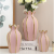 Nordic Light Luxury Gold Plated Ceramic Vase Wedding Hotel Soft Decoration Ornaments Curio Cabinet Dining Table Crafts