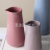 Modern Minimalist Morandi Ceramic Flower Bottle Pot Decoration Square round Three-Piece Set