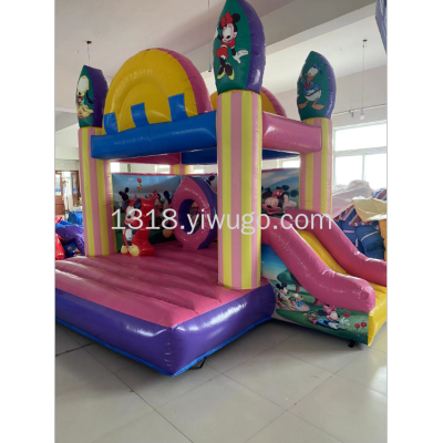 Factory Direct Sales Inflatable Toy Inflatable Castle Naughty Castle Inflatable Slide Mickey Trampoline Princess Wedding Castle