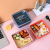 Student Square Lunch Box Simple Compartment Liner Office Worker Convenient and Practical Pp Bento Box Plastic Crisper Manufacturer