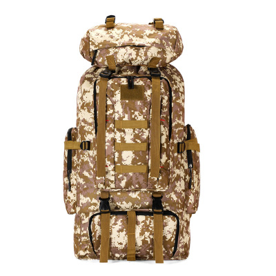 Cross-Border 85L Large Capacity Camouflage Outdoor Mountaineering Bag Multi-Functional Backpack Travel Bag Portable Hiking Backpack