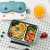 New Stainless Steel Lunch Box Cartoon Cute Microwave Lunch Box Compartment Insulation Portable Plastic Lunch Box Factory Wholesale