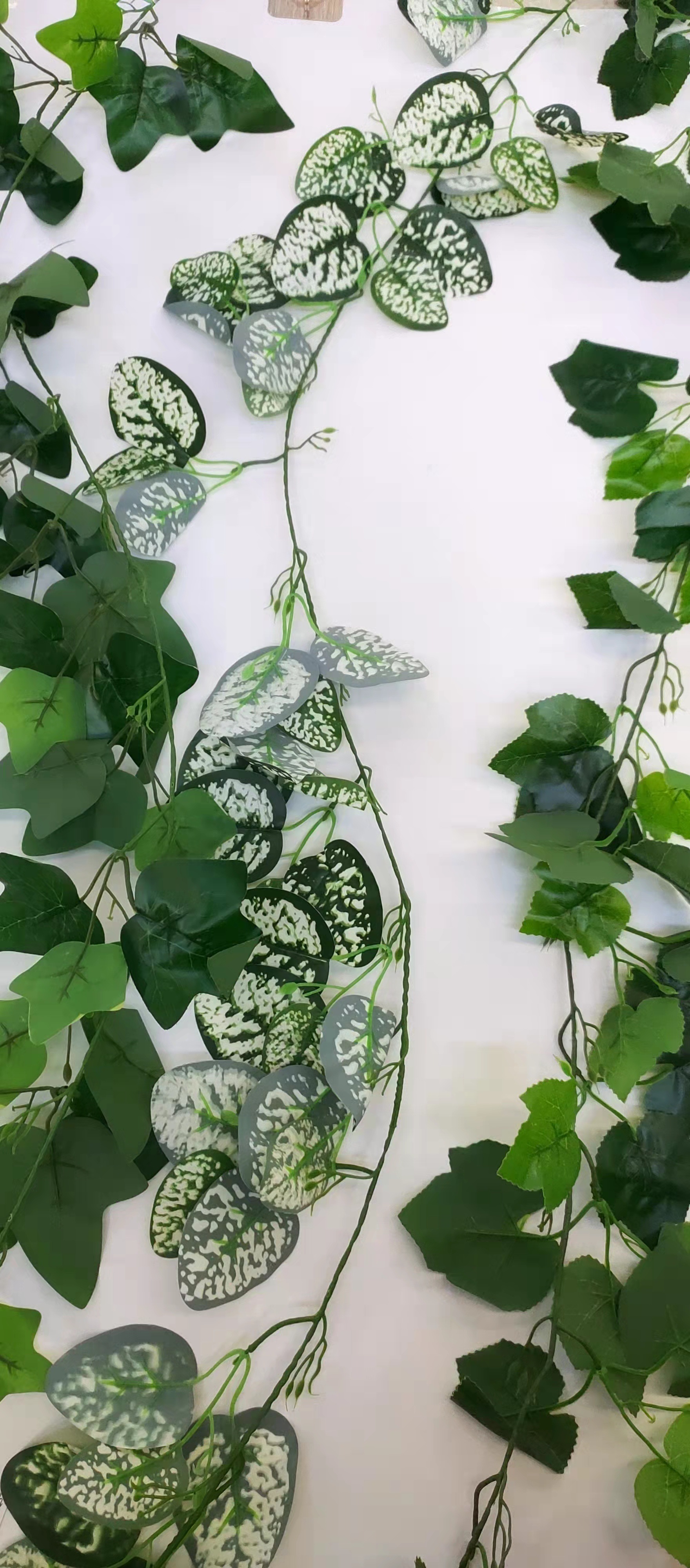 外贸仿真花婚庆装饰76叶铁丝藤条厂家直销批发