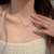 Refined Zircon XINGX Necklace for Women Light Luxury Minority Design High-Grade Clavicle Chain Ins Simple Cold Style Accessories