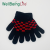 Winter Plaid Checkered Gloves Outdoor Knitted Cold-Proof Warm Gloves for Male and Female Students