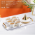 Factory Direct Sales Ceramic Tableware Ceramic Tea Set Electroplating Coffee Cup Chocolate Jar Combination Foreign Trade