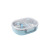 Large Capacity Stainless Steel Lunch Box Oval Food Separation Bento Box Portable with round Student Lunch Box Simple