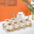 Ceramic Tea Set Water Utensils Set Household Kettle Water Cup Wedding Gift Box Living Room Golden Edge European Cold Water Bottle Gift