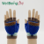 Half Finger Flip Jacquard Gloves Knitted Writing Work Cold-Proof Wool Keep Warm Children Boy Gloves
