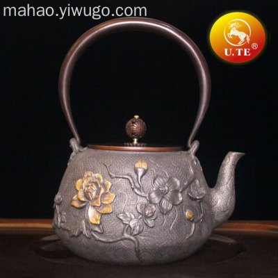 Iron Pot Tea Set Cast Iron Color Teapot Household Tea Brewing Boiling Water Cast Iron Kettle Iron Pot