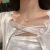 Refined Zircon XINGX Necklace for Women Light Luxury Minority Design High-Grade Clavicle Chain Ins Simple Cold Style Accessories