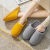 Cotton Slippers Shoes Men's and Women's Winter Heel Wrap Platform Type Non-Slip Couple Household Indoor Warm Corduroy Vertical Stripes Cotton Slippers