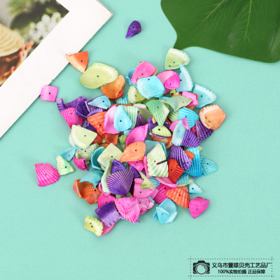 Factory Supply Wild Fashion Colorful Broken Shell Personality Color Beaded Spacer Shell Patch DIY Accessory