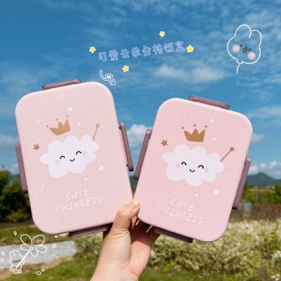 Internet Celebrity Outdoor Camping Single-Layer Compartment Office Lunch Box Student Portable Lunch Box Cartoon Children Picnic Box