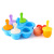 9 Color Popsicle Mold 7 Holes Silica Gel Complementary Food Box 7 Grids Ice Cube Mold Flower-Shaped Ice Tray Ice Cream Ice-Cream Mold