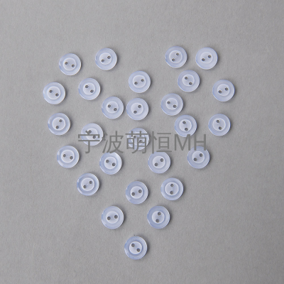 Shirt Button 2 holes White Resin Shirt Button Clothing T-shirt Clothing Sewing Accessories Button Factory Wholesale