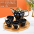 Ceramic Tea Set Water Utensils Set Household Kettle Water Cup Wedding Gift Box Living Room Golden Edge European Cold Water Bottle Gift