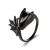 European and American Enamel Glaze Color Glaze Highlight Black Riding Dragon Open Adjustable Ring Personality Trend Men and Women Jewelry Wholesale