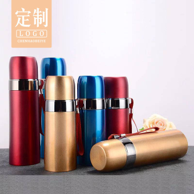 304 Stainless Steel Bullet Thermos Mug Creative Vacuum Sports Kettle Outdoor Portable Student Water Cup Customization