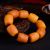 Generation Raw Ore Old Beeswax Bracelet Men's and Women's Yellow Chicken Grease Frosted Amber Barrel Shaped Bead Bracelet No Optimization