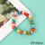 2022 European and American Fashion Vacation Style Bohemian Beach Summer Colorful Stone Beaded Vintage Bracelet Bracelet for Women