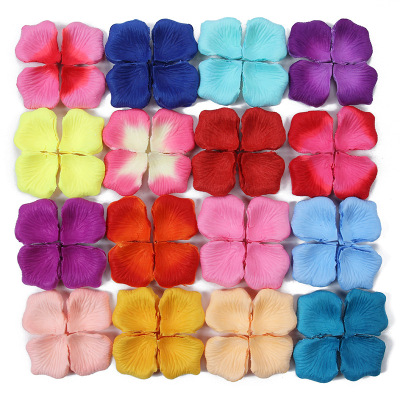 Wholesale Artificial Rose Petals Hand-Throwing Flower Wedding Room Marriage Bed Holiday Decoration Non-Woven Petals 100 Pieces/Bag