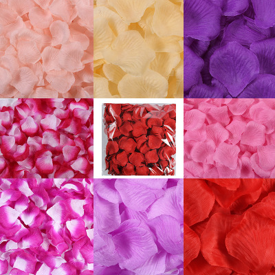 Non-Woven Fabric 1 Jin Wedding Supplies Artificial Rose Petals Wedding Ceremony Wedding Room Layout Decorationxizan