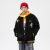 Winter Bear Embroidery Lamb Wool Baseball Collar Cotton-Padded Coat Street Tide Brand Idle Style Couple Jacket