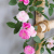 Artificial Rose Vine Rose Vine Fake Flower Decoration Air Conditioner Pipe Winding Plastic Wickers Wall Plant Cover