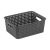 Qingfeng Era Plastic Hollow Edge Woven Simple Storage Finishing Storage Basket Household Supplies Kitchen Miscellaneous