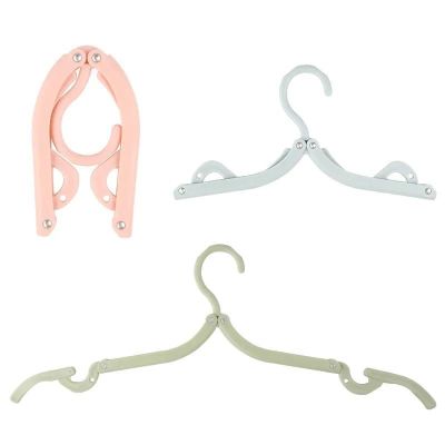 Folding Hanger Portable Outdoor Non-Slip Hanger for Business Trip Plastic Laundry Rack Hanger Clothes Rack