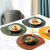 Factory PVC Irregular Ins Western-Style Placemat Solid Color Heat Proof Mat Double Layer Leather Dining Table Cushion Cross-Border Plate Mat Wholesale