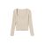 146 French Sexy Wrapped Square Collar Long Sleeved Fitted T-shirt Women's 2022 Spring and Summer New Slimming Bottoming Shirt Top