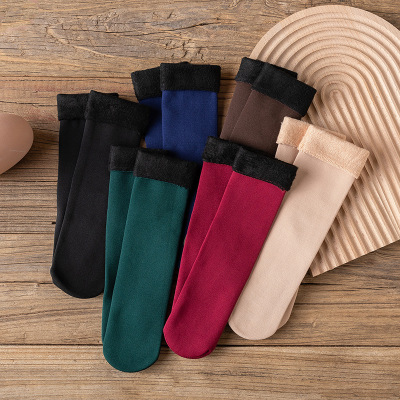 Dropshipping 2022 Seamless Cozy Velvet Sock Ankle Winter Warmer Cashmere Thermal Thick Socks