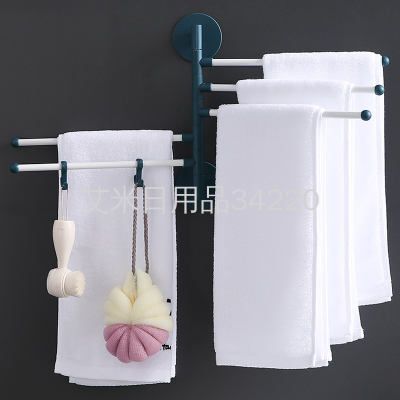 Yh6610 Southeast Asia Multi-Functional Rotary Towel Rod Bath Towel Rack Bathroom Storage Rack Shoe Rack Storage Rack