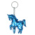 Cross-Border Supply Scale Sequined Unicorn Keychain Double-Sided Reflective Pony Handbag Pendant Clothing Accessories Accessories