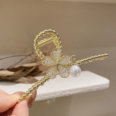 Manufacturer Flower Hair Clip Large Hair Clip Back Head Hairpin Spring and Summer 2022 New Internet Celebrity Girls' Hair Accessories Hot Sale