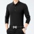2022 Spring Mulberry Silk Solid Color Long-Sleeved T-shirt Men's Young and Middle-Aged Lapel Dad's T-shirt Polo Bottoming Shirt